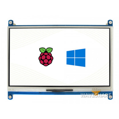 Waveshare 7" Resistive Touchscreen LCD 1024×600 Multi-Purpose 7" Resistive Touch Display With HDMI, IPS Compatible With Raspberry PI & Various Systems -  RS4635/RS2853