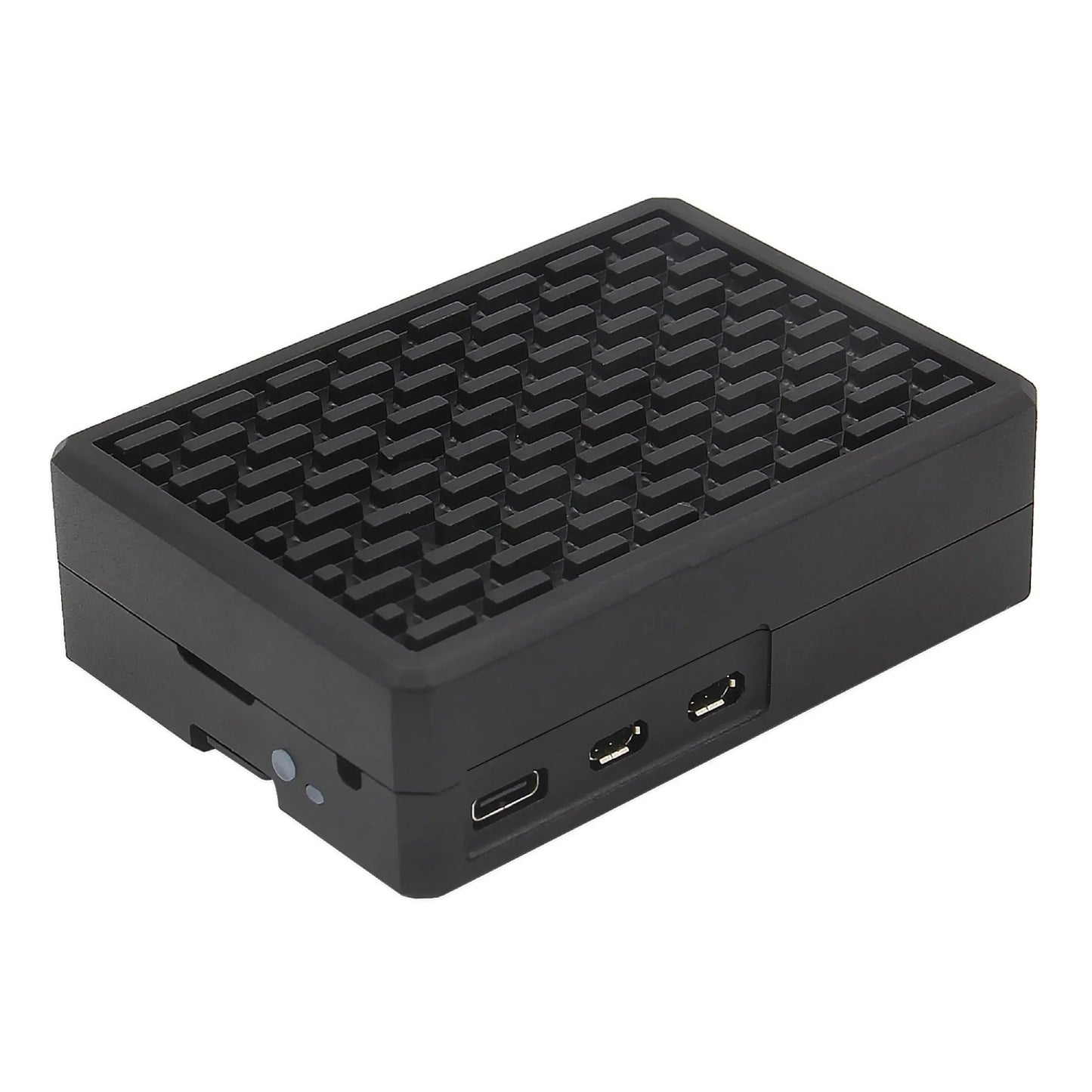 Raspberry Pi 5 Case Pi 5 Aluminum Case for Raspberry Pi 5 Armor Case With Cooling Column and Thermal Pads For Raspberry Pi 5 4GB/8GB - Black  - RS5792