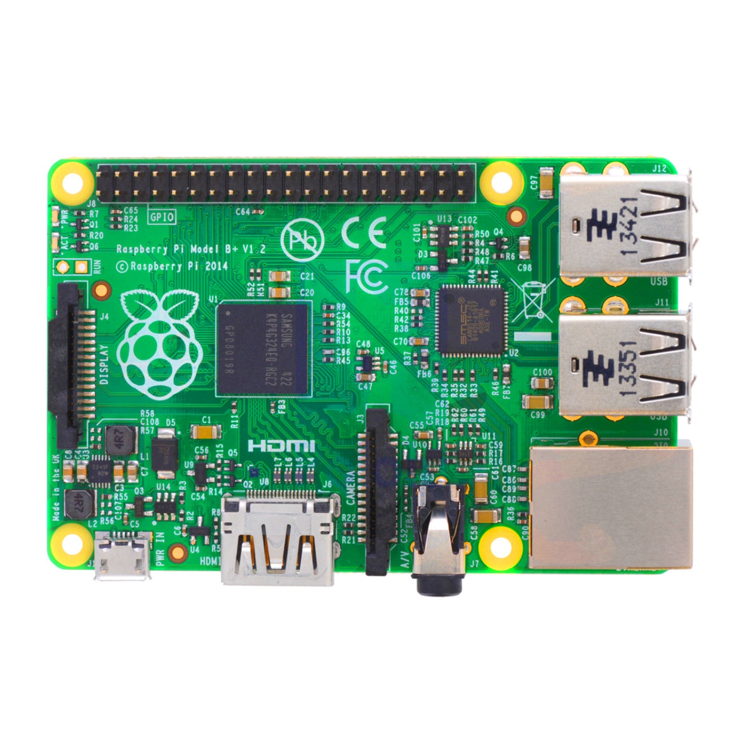 Raspberry Pi 1 Model B+ Raspberry Pi 1B+ Raspberry Pi 1B Plus Raspberry Pi B+ Single-Board Computer, Low-power Raspberry Pi 1B Plus For IoT Applications, DIY Projects - RS7102