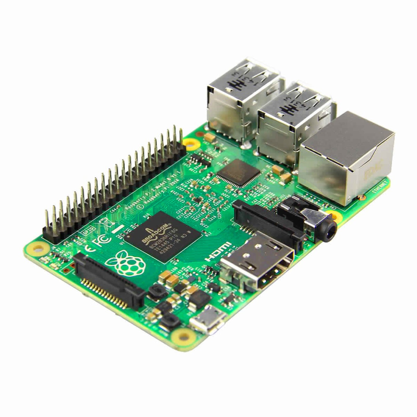 Raspberry Pi 2 Model B Raspberry Pi 2B 900MHz Quad-Core ARM Cortex-A7 CPU Single-Board Computer Low-Power Raspberry Pi 2 - 1GB RAM - RS7103