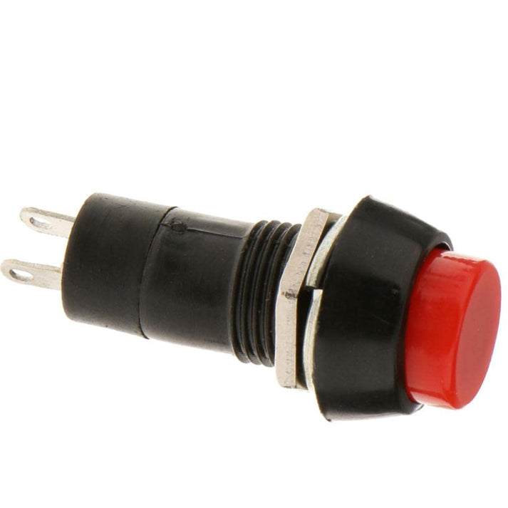 PBS-11B Round Plastic Self-Reset Switch 12mm - Red – REES52