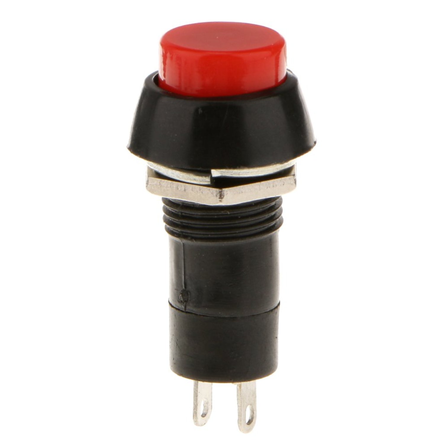 PBS-11B Round Plastic Self-Reset Switch 12mm - Red – REES52
