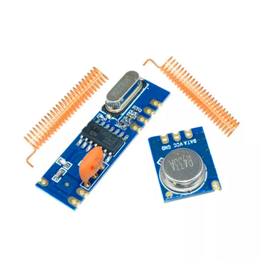 433MHz Wireless Transmitter-Receiver Kit 433MHz ASK/Superheterodyne Module Set 100m Range STX882/SRX882 Wireless Communication Kit Low Power Consumption Transmitter And Receiver - RS3195