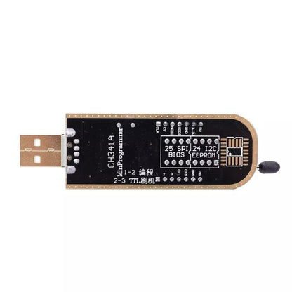 CH341A USB EEPROM Flash BIOS Programmer 24/25 Series EEPROM Flash Programmer Upgrade Your BIOS With The Reliable CH341A Programmer With Software And Drive- RS3234/AA182/NA260