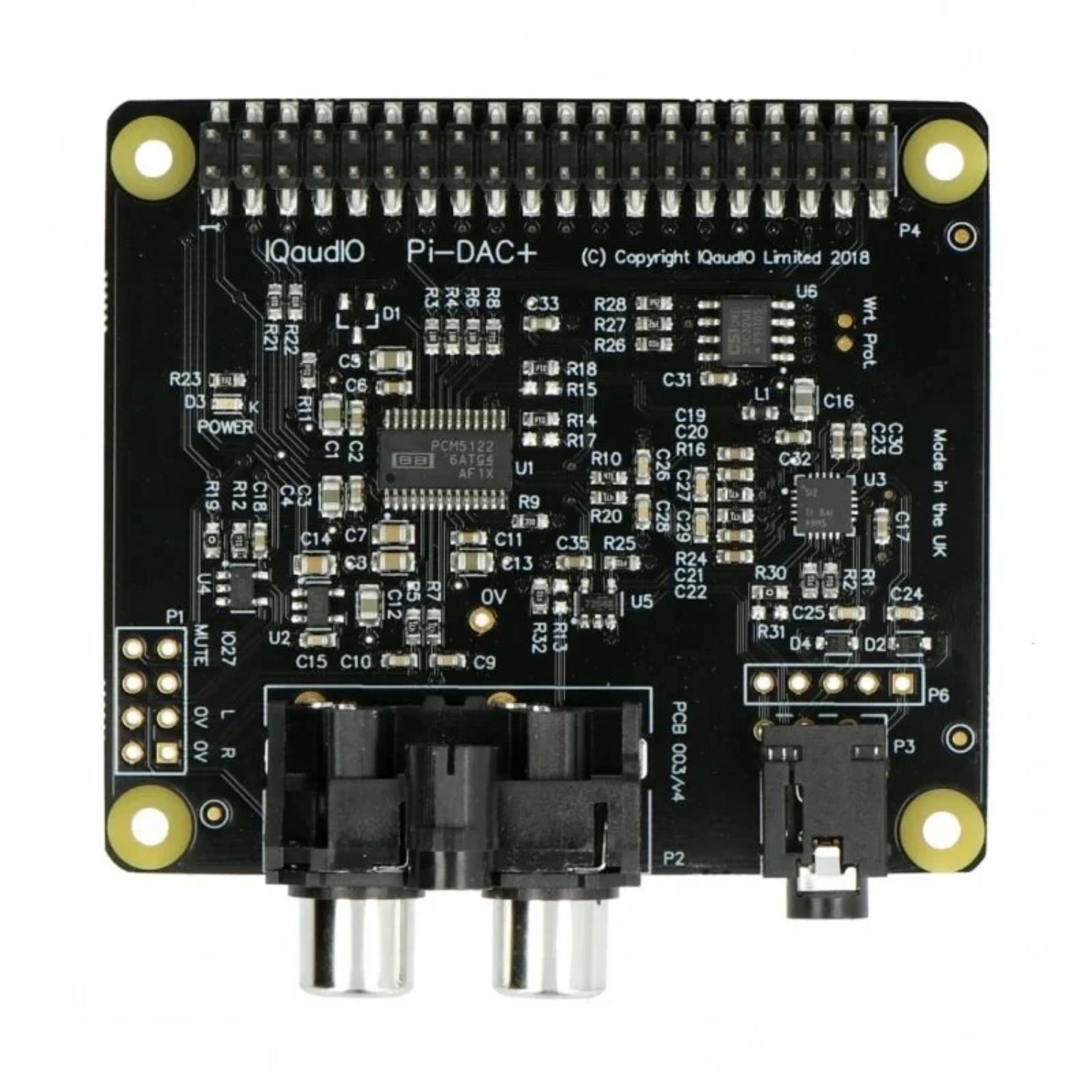 IQaudio DAC+ for Raspberry Pi RPI IQaudio DAC+ Audio Board IQaudio DAC Plus Enhance Your Pi's Sound Quality With The IQaudio DAC Plus - RS7169