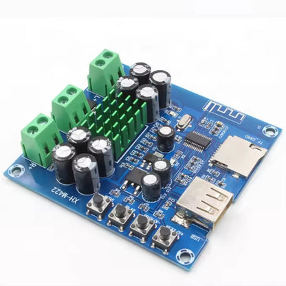 XH-M422 Bluetooth Amplifier Board U Disk TF Player Amp Boards 12 To 24V DC TPA3116D2 XH-M422 Dual Channel Amplifier Integrated Bluetooth/USB Flash Drive/TF Card Playback - RS3041