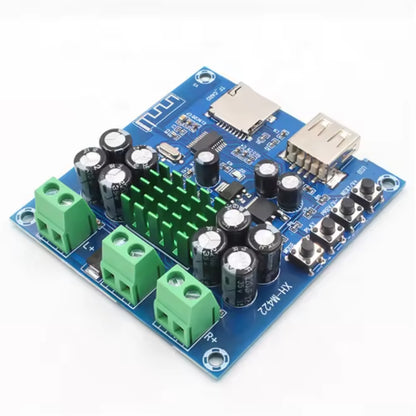 XH-M422 Bluetooth Amplifier Board U Disk TF Player Amp Boards 12 To 24V DC TPA3116D2 XH-M422 Dual Channel Amplifier Integrated Bluetooth/USB Flash Drive/TF Card Playback - RS3041