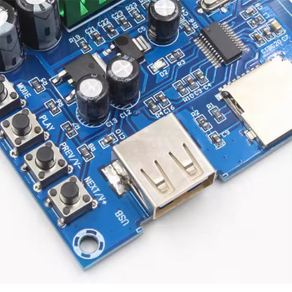 XH-M422 Bluetooth Amplifier Board U Disk TF Player Amp Boards 12 To 24V DC TPA3116D2 XH-M422 Dual Channel Amplifier Integrated Bluetooth/USB Flash Drive/TF Card Playback - RS3041