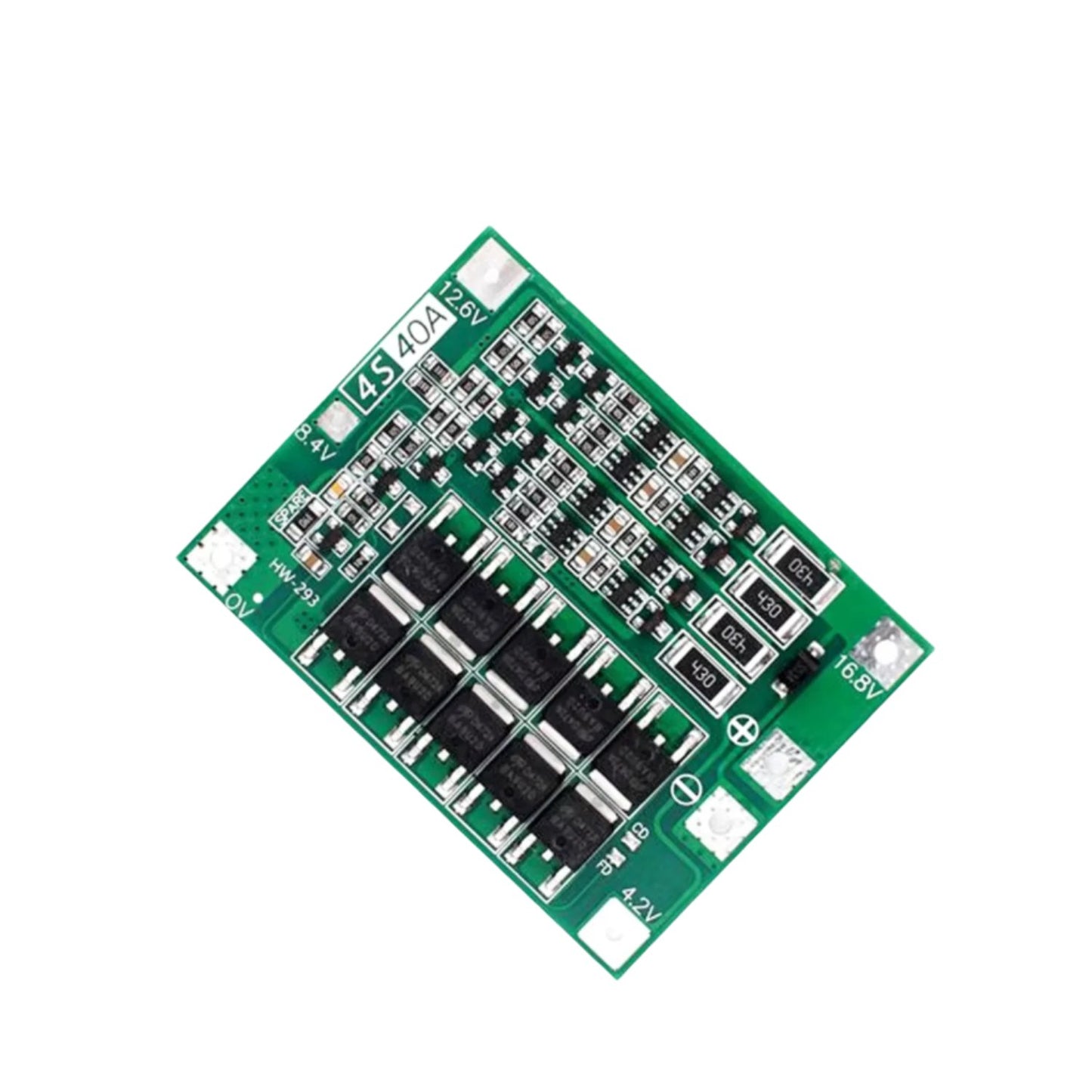 18650 BMS 4S 40A Li-ion Battery Charger Standard Version PCB 4S 40A Li-ion Battery Protection Board With Balance Li-ion Battery Charger And Protection Board For Drill Motors Powerful 40A Li-ion Battery Management System For Drills - RS7007