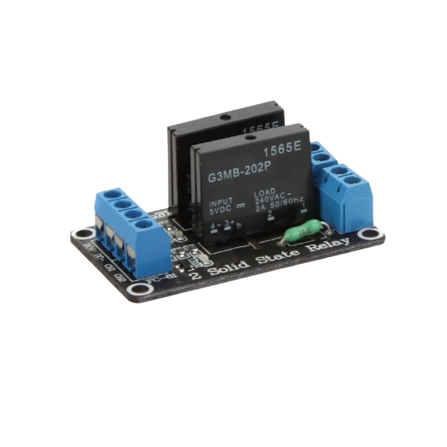 2 Channel Solid State Relay Module 24V DC Solid State Relay Dual Channel SSR Module 250V 2A Solid State Relay Module For DC Control High-Power 2 Channel Solid State Relay   - RS3697