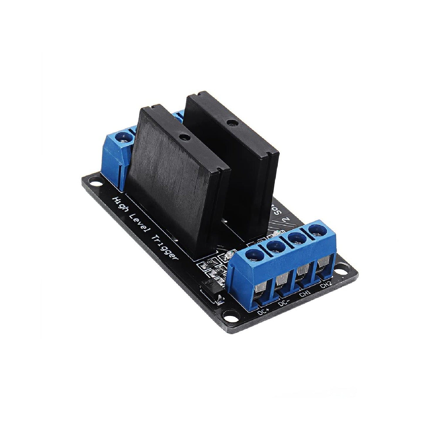 2 Channel Solid State Relay Module 24V DC Solid State Relay Dual Channel SSR Module 250V 2A Solid State Relay Module For DC Control High-Power 2 Channel Solid State Relay   - RS3697