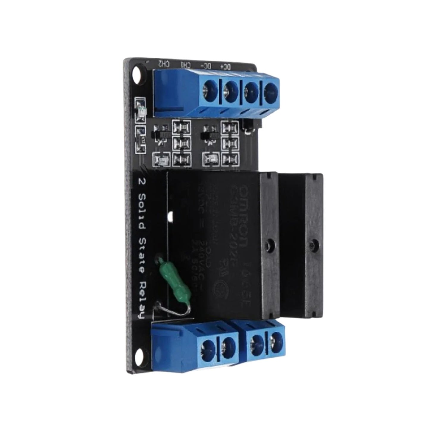 2 Channel Solid State Relay Module 24V DC Solid State Relay Dual Channel SSR Module 250V 2A Solid State Relay Module For DC Control High-Power 2 Channel Solid State Relay   - RS3697