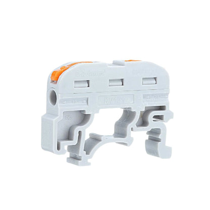 PCT-211 Guide Rail Type Quick Connection Terminal: PCT-211 DIN Rail Mount Quick Connect Terminal Block Fast & Reliable Wire Connections For Industrial Applications - RS3692