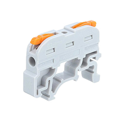 PCT-211 Guide Rail Type Quick Connection Terminal: PCT-211 DIN Rail Mount Quick Connect Terminal Block Fast & Reliable Wire Connections For Industrial Applications - RS3692