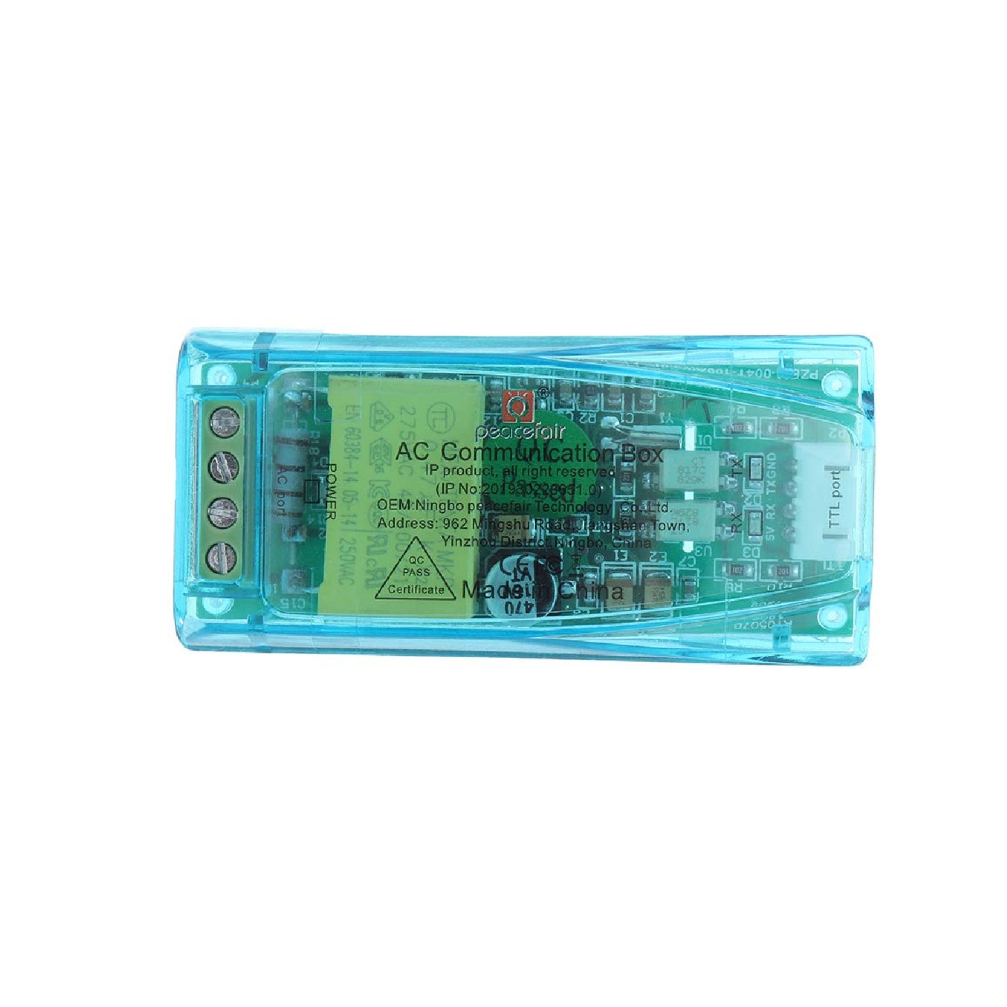 PZEM-004T 0-100A AC Communication Box TTL Serial Module Voltage Current Power Frequency Modbus-RTU With Case - 10A - RS2745