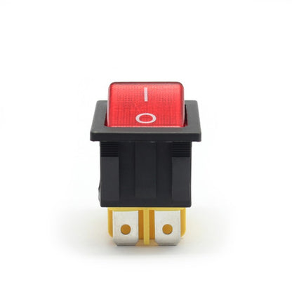 4-Pin 30A Rocker Switch 250V 12V Illuminated Rocker Switch UL Illuminated Rocker Switch Brighten Up Your Projects With Illuminated Rocker Switch - RED - RS6576