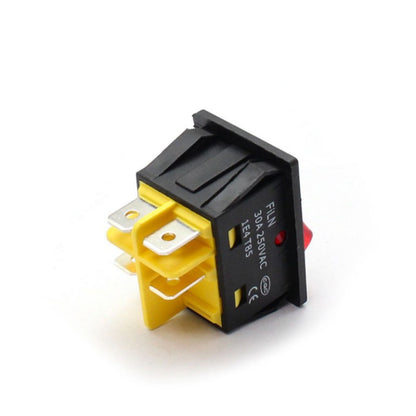 4-Pin 30A Rocker Switch 250V 12V Illuminated Rocker Switch UL Illuminated Rocker Switch Brighten Up Your Projects With Illuminated Rocker Switch - RED - RS6576