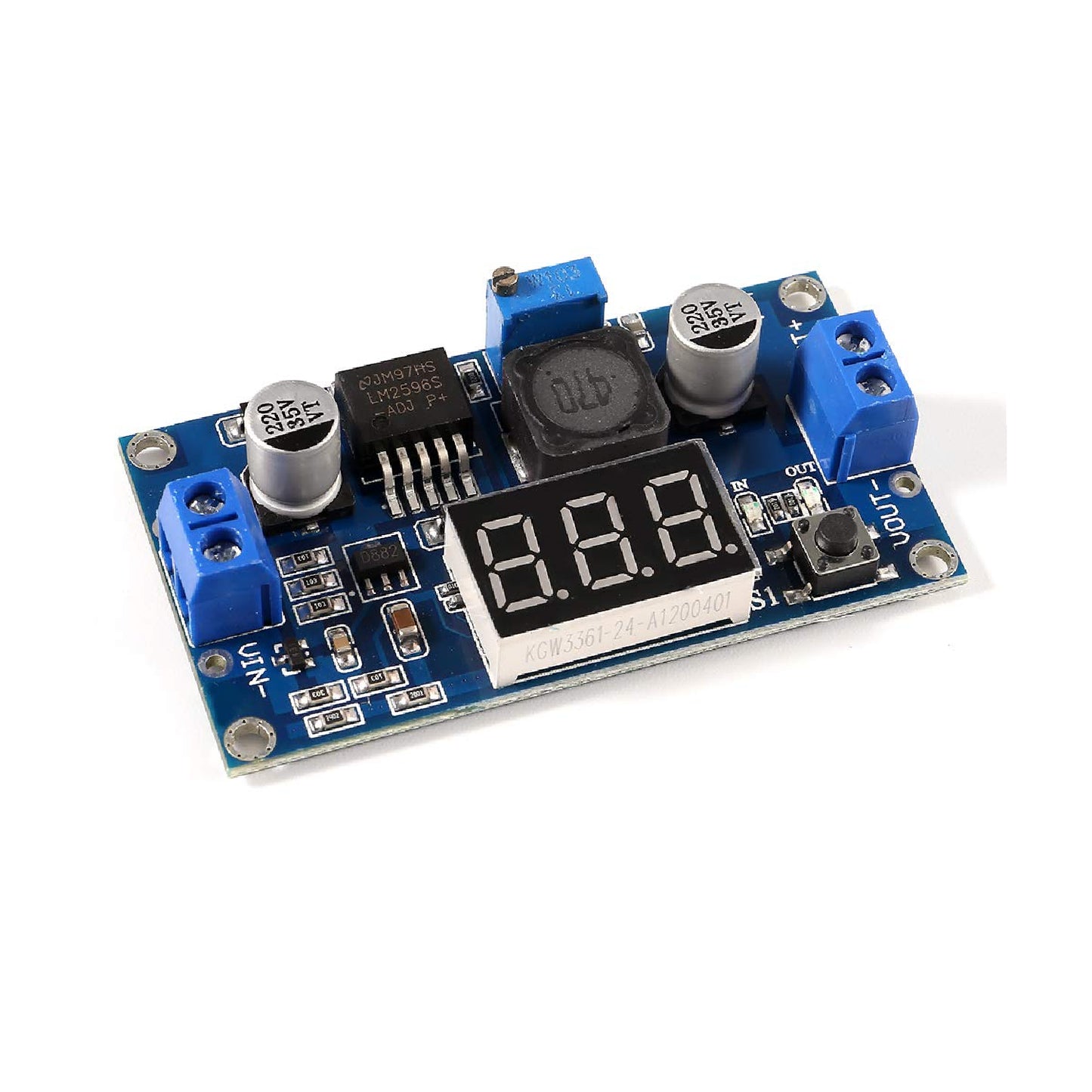 LM2577 3A Step-Up Converter 3-34V To 4-35V Boost Converter Adjustable Boost Converter With Voltmeter Module  Build Your Own Boost Converter With LED Display -RS3757