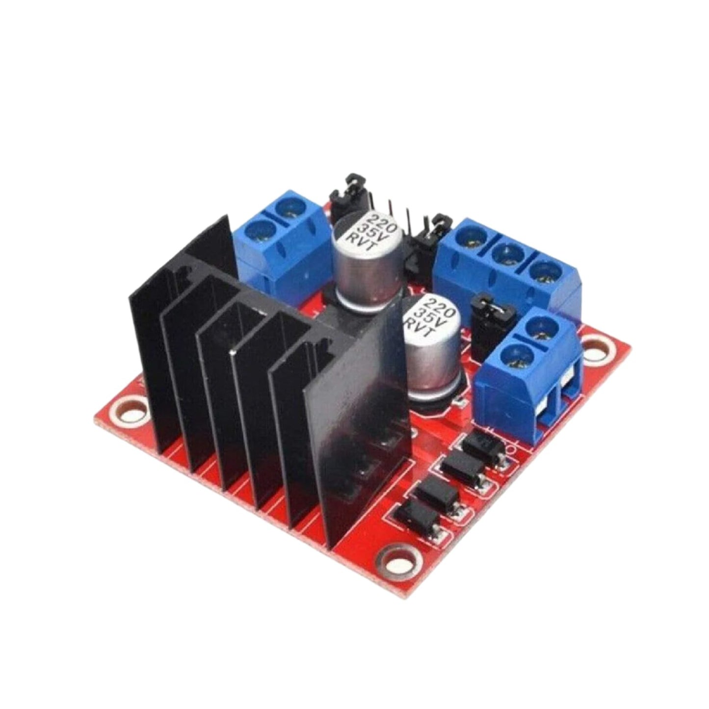 L298N Based Dual Motor Driver Speed And Direction Control Raspberry Pi-Controlled Dual Motor Driver Motor Driver Circuit Build Your Own Robot - AA034