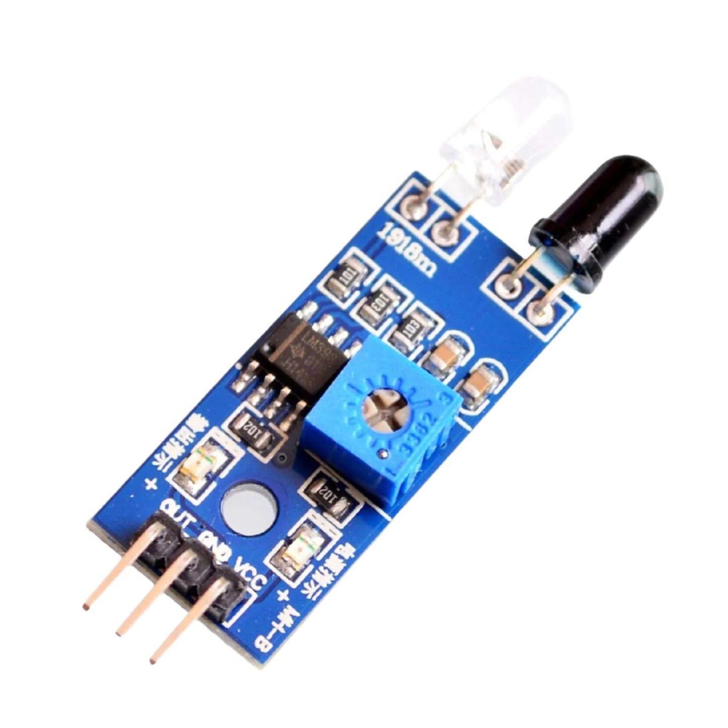 IR Obstacle Avoidance Sensor Module HC-SR04 Ultrasonic Sensor Module Ultrasonic Distance Measurement Sensor Precise Distance Measurement With IR Technology - ML019