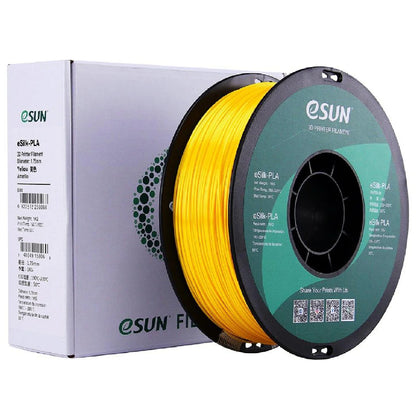 eSun eSilk PLA Filament 1.75mm eSilk PLA Filament Premium eSilk PLA Filament Evalulate Your 3D Project With Professional eSun eSilk PLA Filament - 1KG - Yellow - RS6765