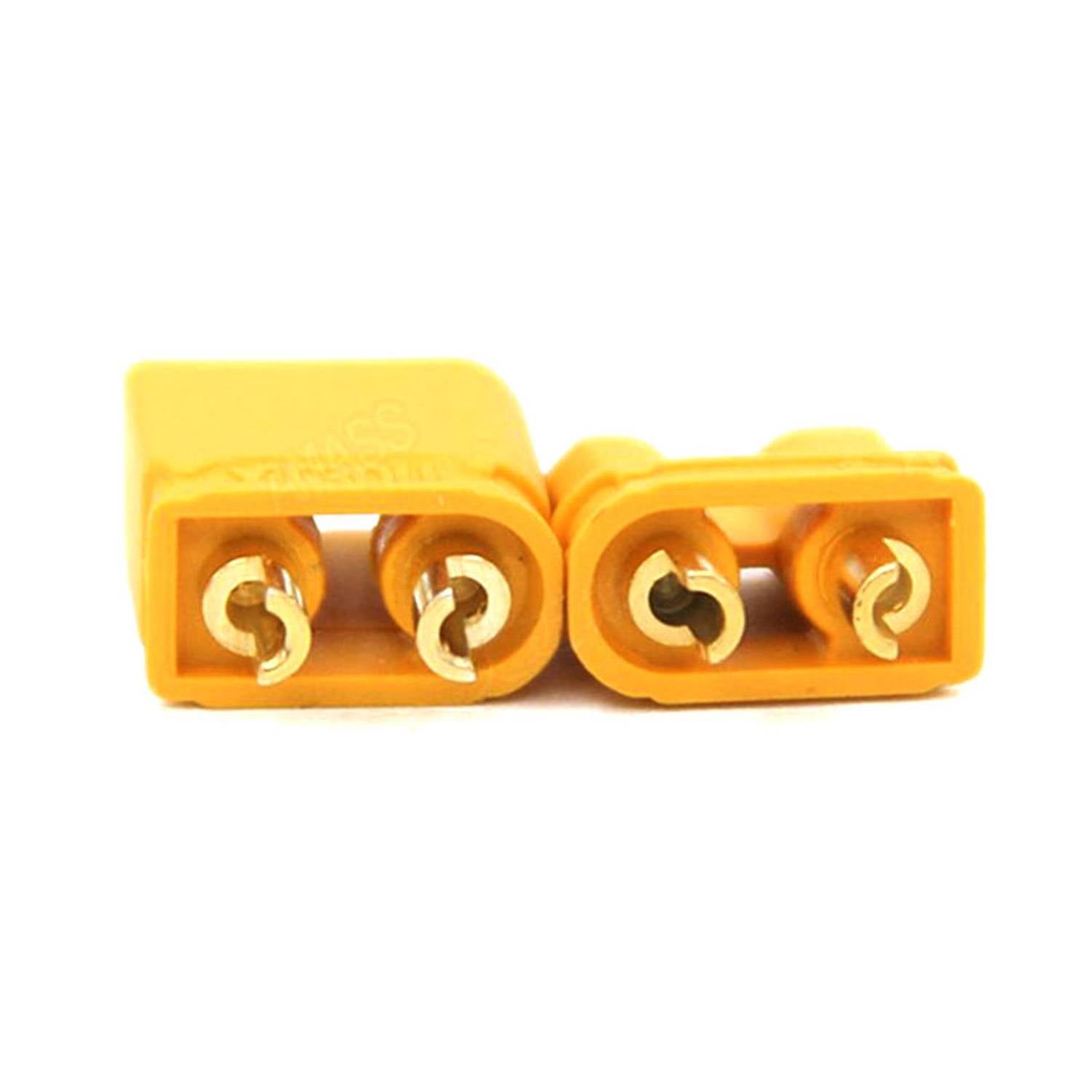 Amass XT60 Male-Female Connector Pro-Grade XT60 Connector XT60 Male-Female Connector Kit High-Quality XT60 Connectors For DIY Electronics, Pack Of 5 Pairs - RS6870