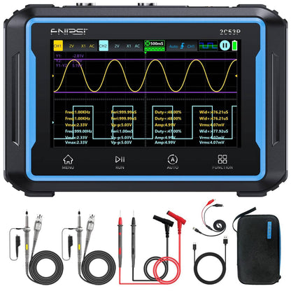 FNIRSI 2C53P 3-in-1 Oscilloscope 2C53P Tablet Oscilloscope 2C53P Dual Channel Oscilloscope with Multimeter & Function Generator Combo 3-in-1 Portable Lab for Electronics Integrated Test Instruments - RS8297