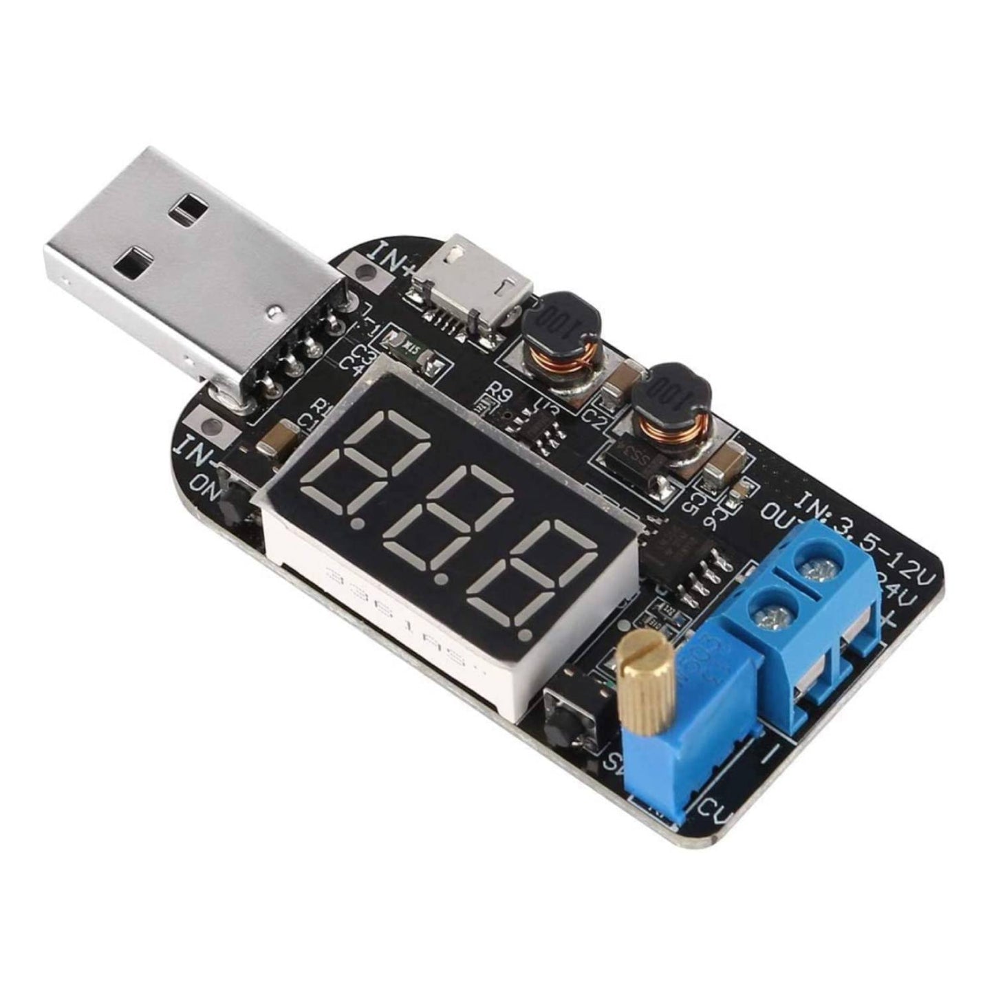 USB 15W DC-DC CVCC Power Supply Module 5V-24V Adjustable DC-DC Converter Adjustable Step UP/Down Power Supply Module For Electronics Projects- RS2542