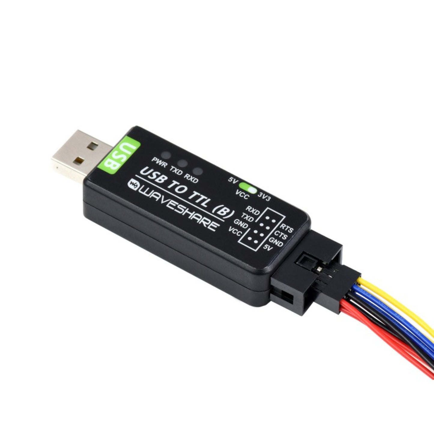 Waveshare Industrial USB-TTL Converter (B) CH343G Chip USB TO TTL Converter (B) Industrial-Grade USB-TTL Converter (B) For Industrial Applications - RS8379