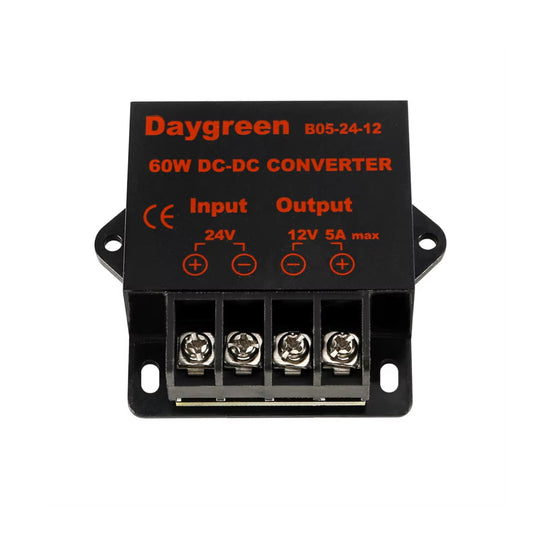 24V to 12V Car Voltage Regulator Reducer Buck Module 5A DC-DC Step-Down Converter High Efficiency 24V to 12V Converter For LED Lights and Car Audio