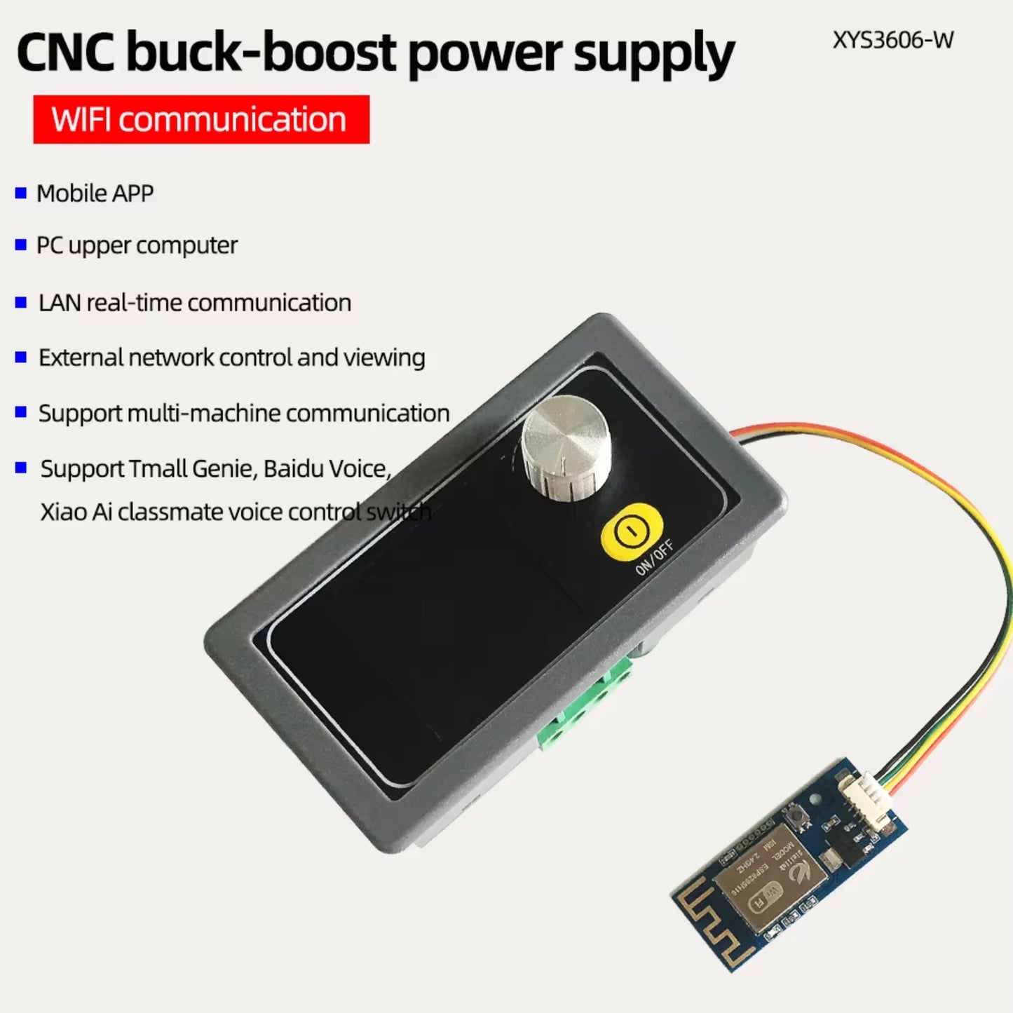 XYS3606 WIFI Buck Boost DC Power Supply 36V 6A Constant DC DC Voltage Current Buck Boost Adjustable Regulated Laboratory Power Supply