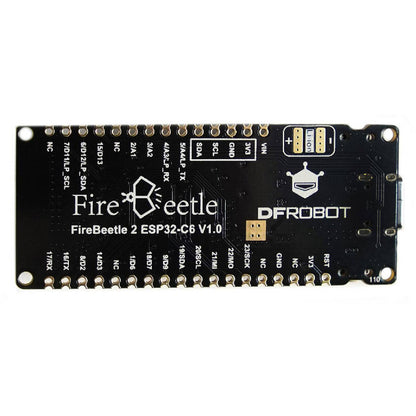 DFRobot FireBeetle 2 ESP32-C6 Wi-Fi 6 & Bluetooth 5 IoT Board: Solar-Powered, Arduino IDE Compatible, For Smart Home, Wearables, And Industrial Applications