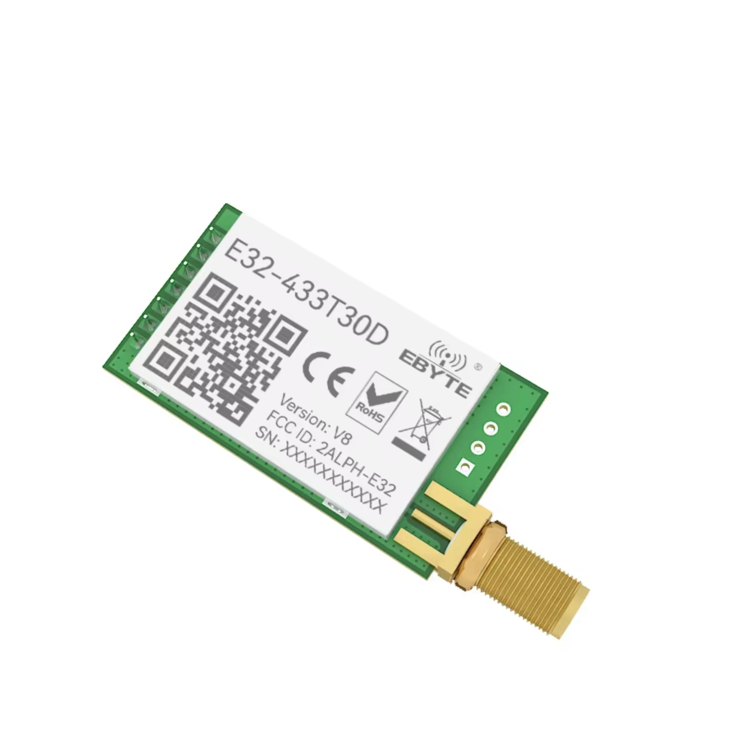 433mhz Lora Module EBYTE E32-433T30D-V8: Long-Range 433MHz LoRa Transceiver Module – REES52