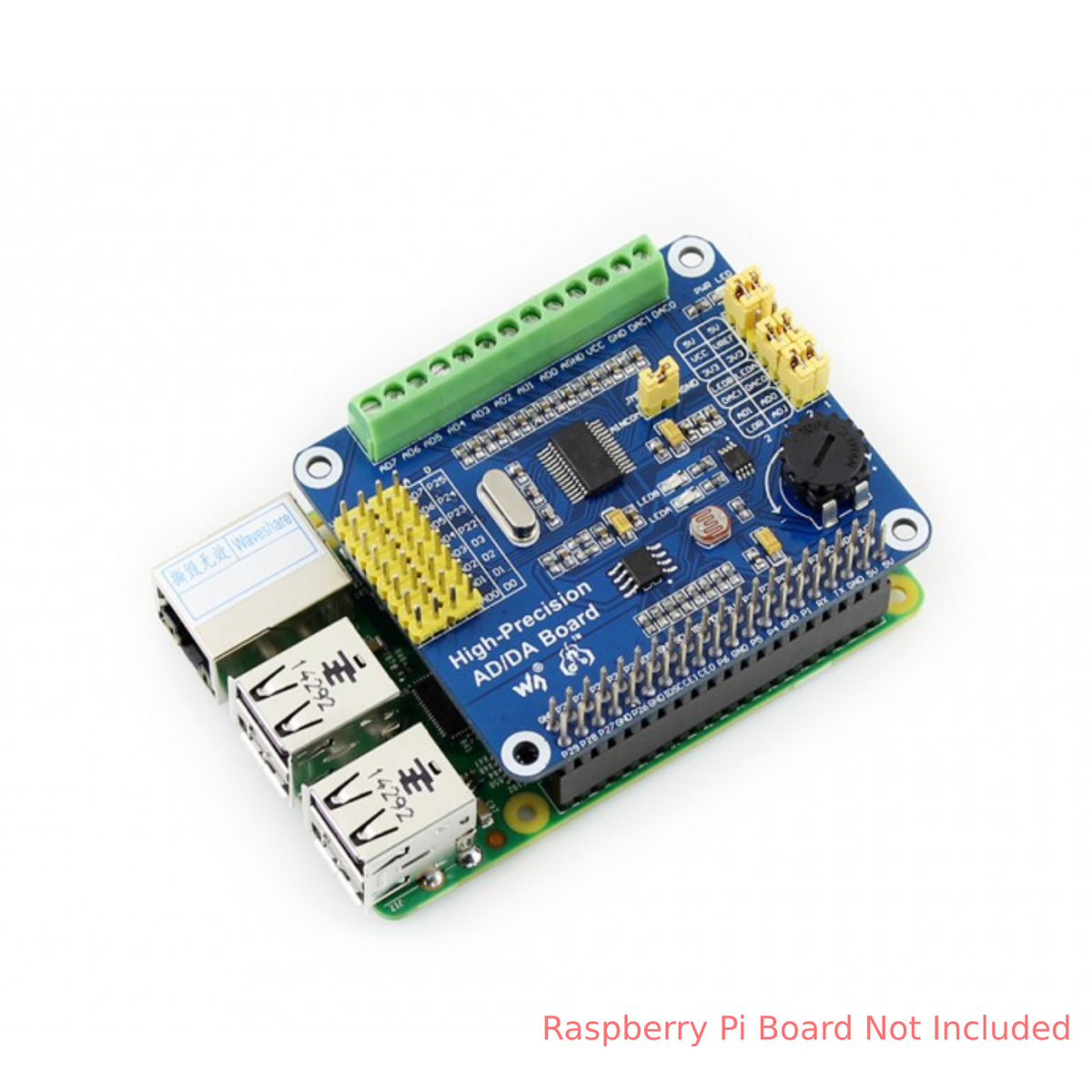 Wave. Share Adc Raspberry Pi Waveshare Raspberry Pi High Precision AD/DA Board – REES52