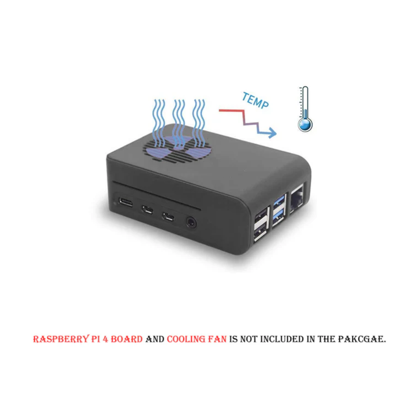 Raspberry Pi 4 Case Raspberry Pi ABS Cooling Case – REES52