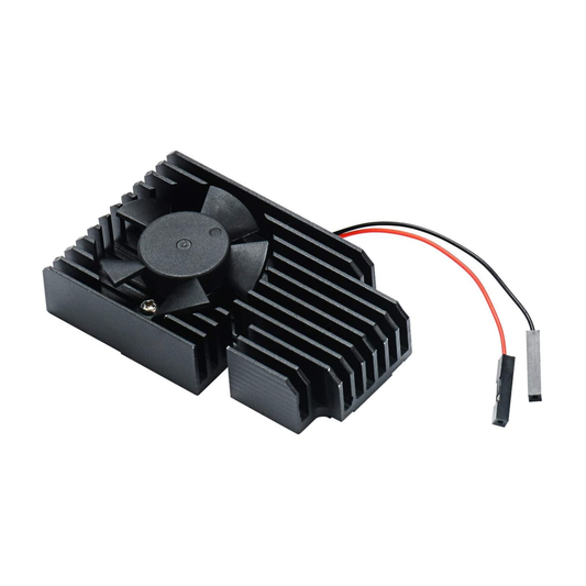Raspberry Pi 4 Fan Heatsink, RPI Aluminum Heatsink Cooling Kit For Raspberry Pi 4B/3B/3B+ (B Plus)- RS2849