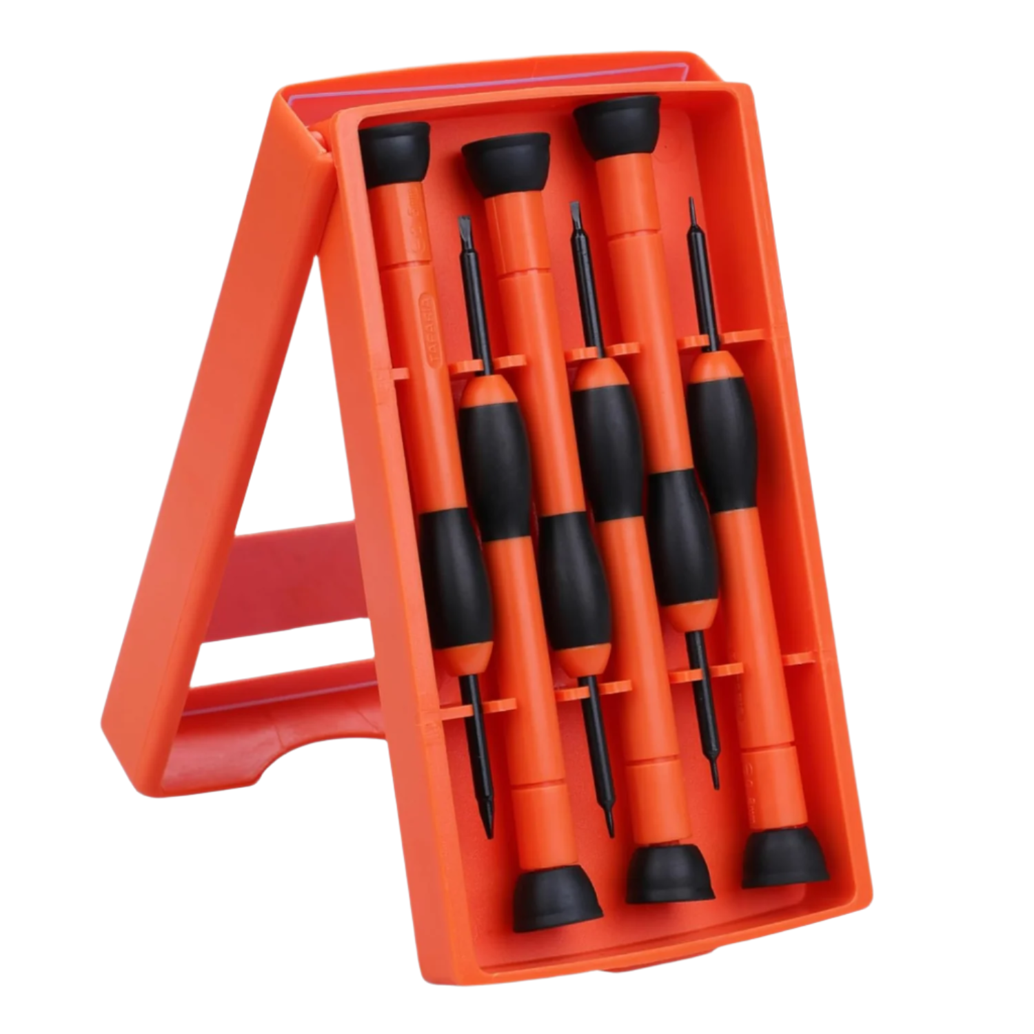 Taparia PSF6 Premium Steel Precision Screwdriver Set (6-Piece, Orange Handles) 