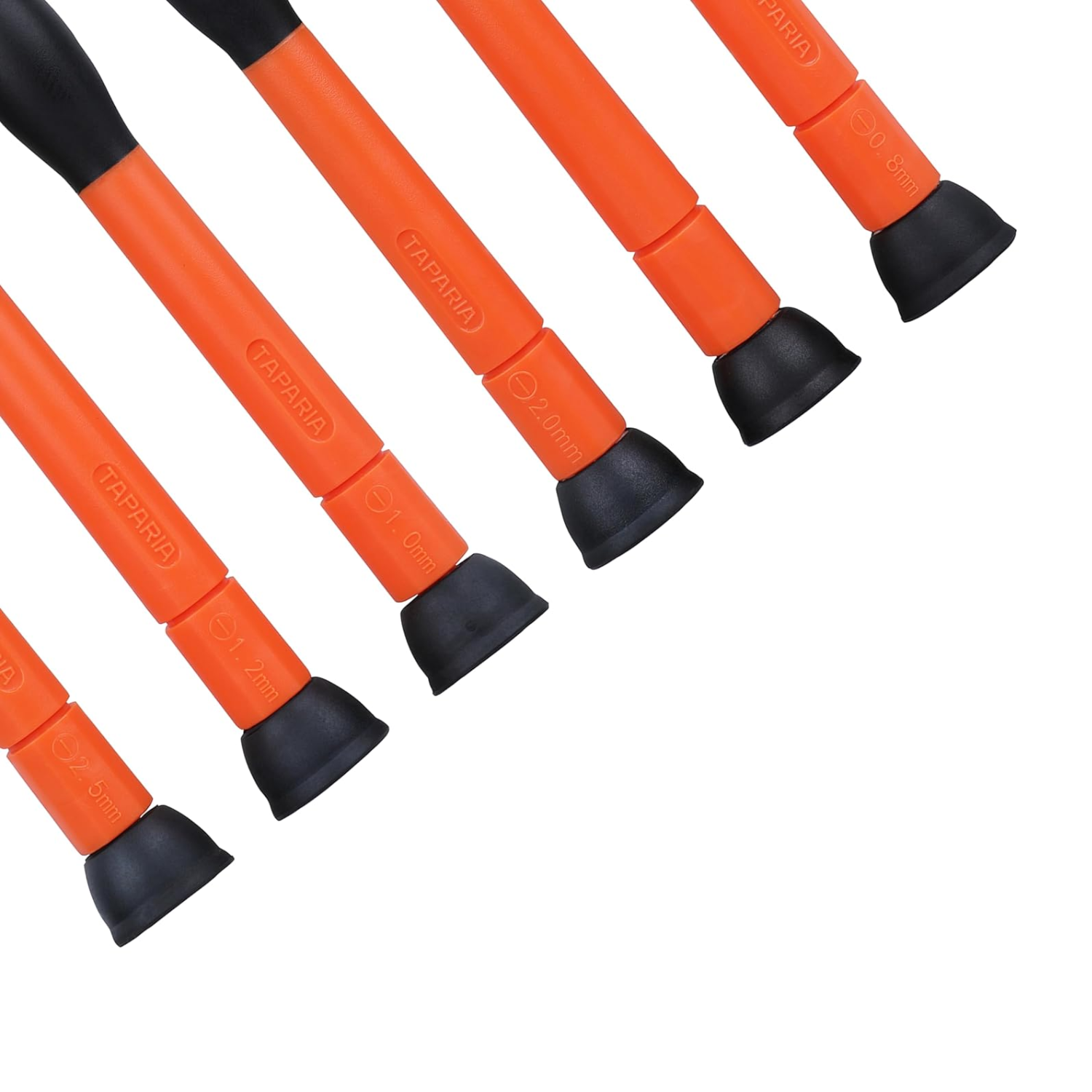 Taparia PSF6 Premium Steel Precision Screwdriver Set (6-Piece, Orange Handles) 