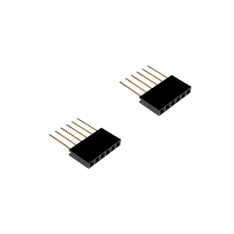 6 Pin Female Stackable Header 11mm tall stackable Header Connector for ...