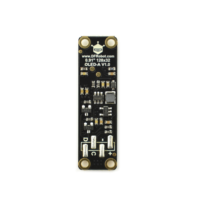 DFRobot Fermion: Monochrome 0.91” 128×32 I2C OLED Display with Chip Pad (Breakout)