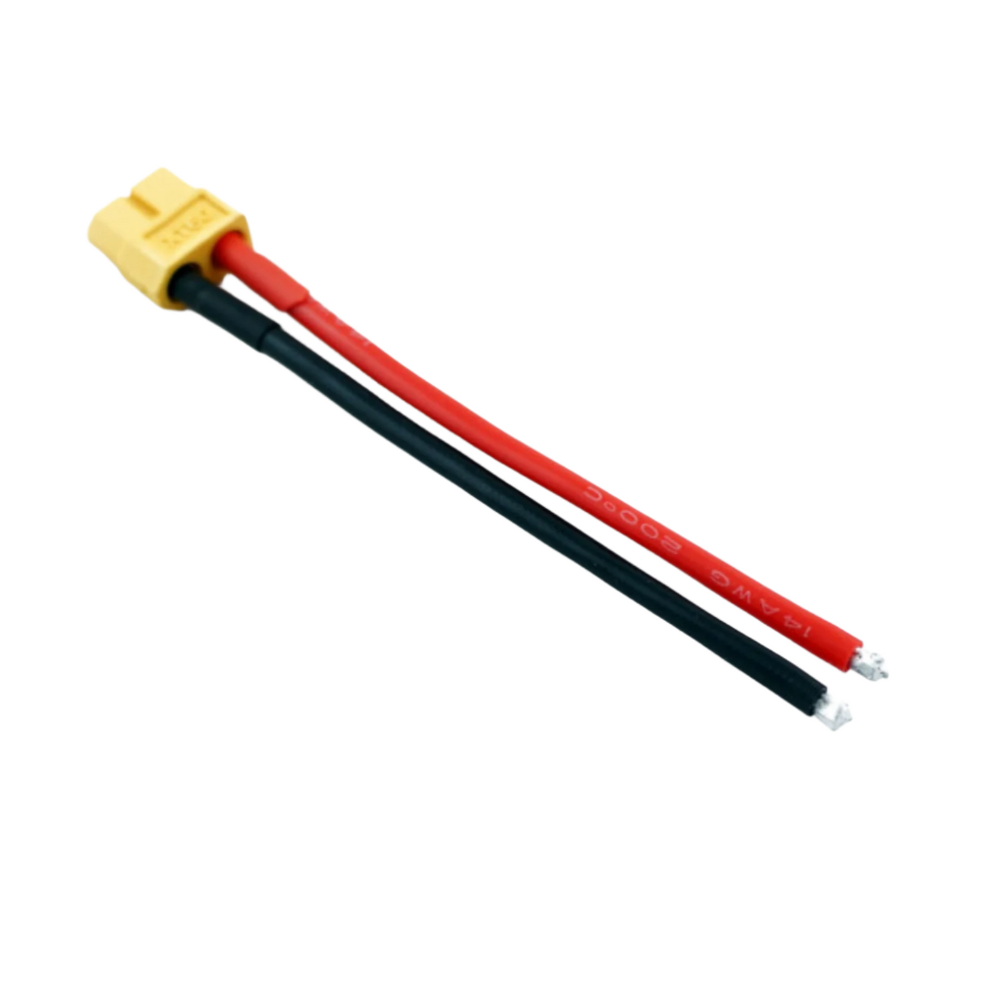 SafeConnect XT60 Female Connector XT60 Female Connector 14AWG Silicon Wire 10cm