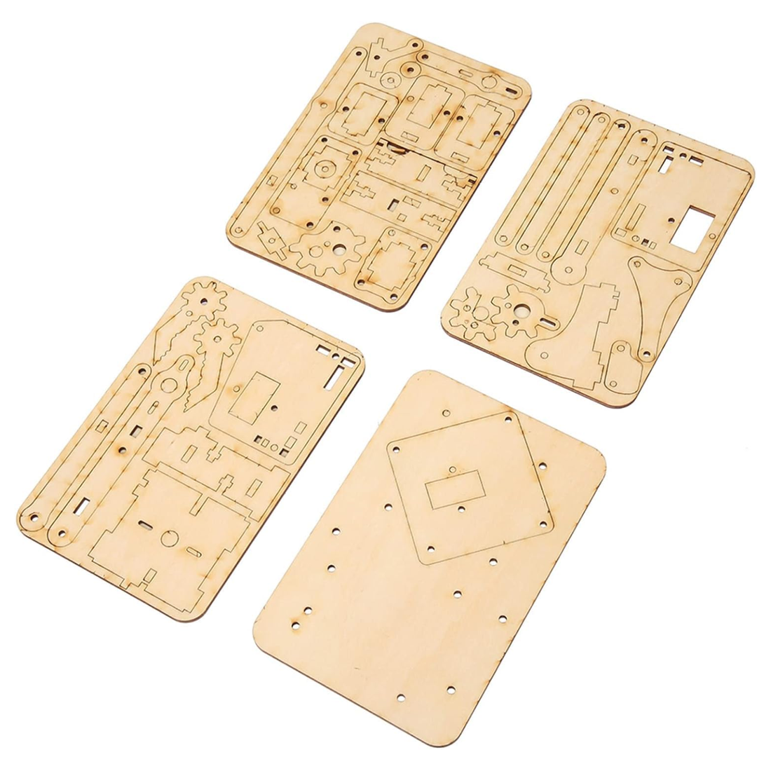 4 DOF Robotic Arm DIY Kit Robotic Arm Plank Wooden & Acrylic – REES52
