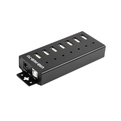 Waveshare 7-Port USB 2.0 Industrial Hub EU 7 x USB High-Speed Data Extension Hub For Industrial & Embedded Applications