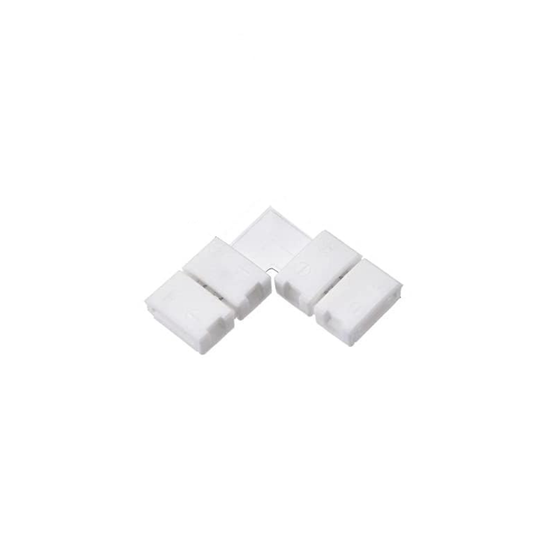 8mm 2-Pin LED Strip Connector Solderless Quick Connect For Single Color LED Strip Pack of 2 - RS4335
