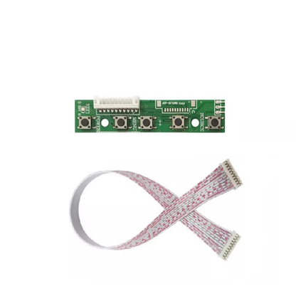7-inch LCD Control Board 10-Pin Ribbon Cable Button Board For LCD Driver Keyboard Interface Raspberry Pi Display Adjustment Board - RS4338