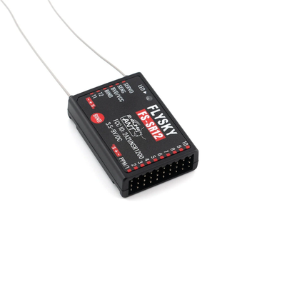 Flysky FS-SR12 12CH Receiver 2.4Ghz ANT Protocol PWM Output Receiver Dual Antenna For Fixed Wing RC Car Boat Robot Model