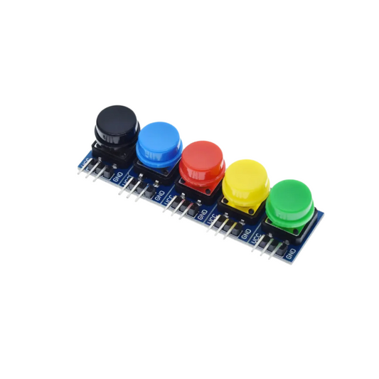 Big Key Button Module Tactile Push Button Set Electronic Building Block For DIY & Prototyping Pack of 5 Set - RS3915