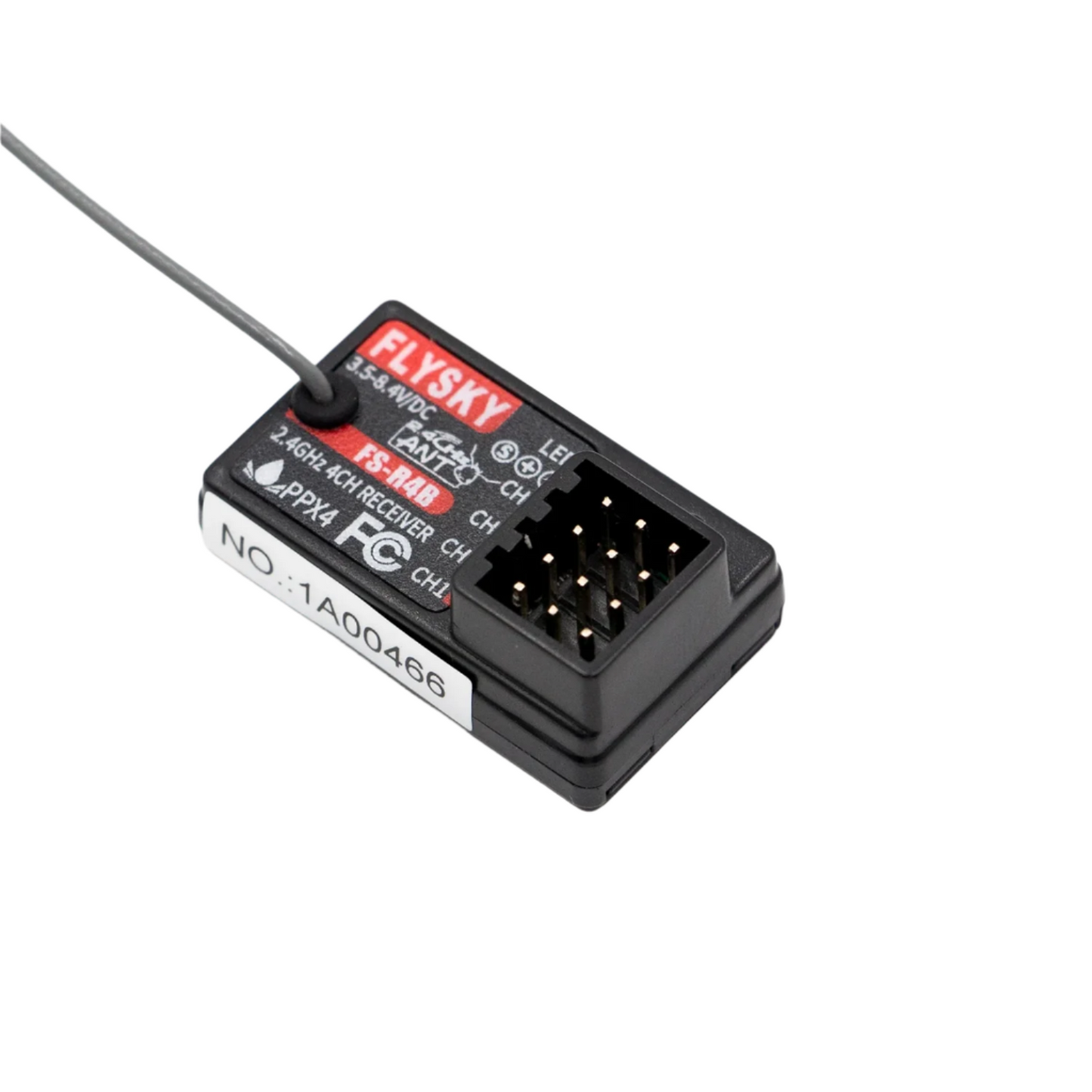 Flysky FS-R4B 4Ch Receiver 2.4GHz ANT PWM Protocol Output Single Antenna Receiver For RC Car Boat