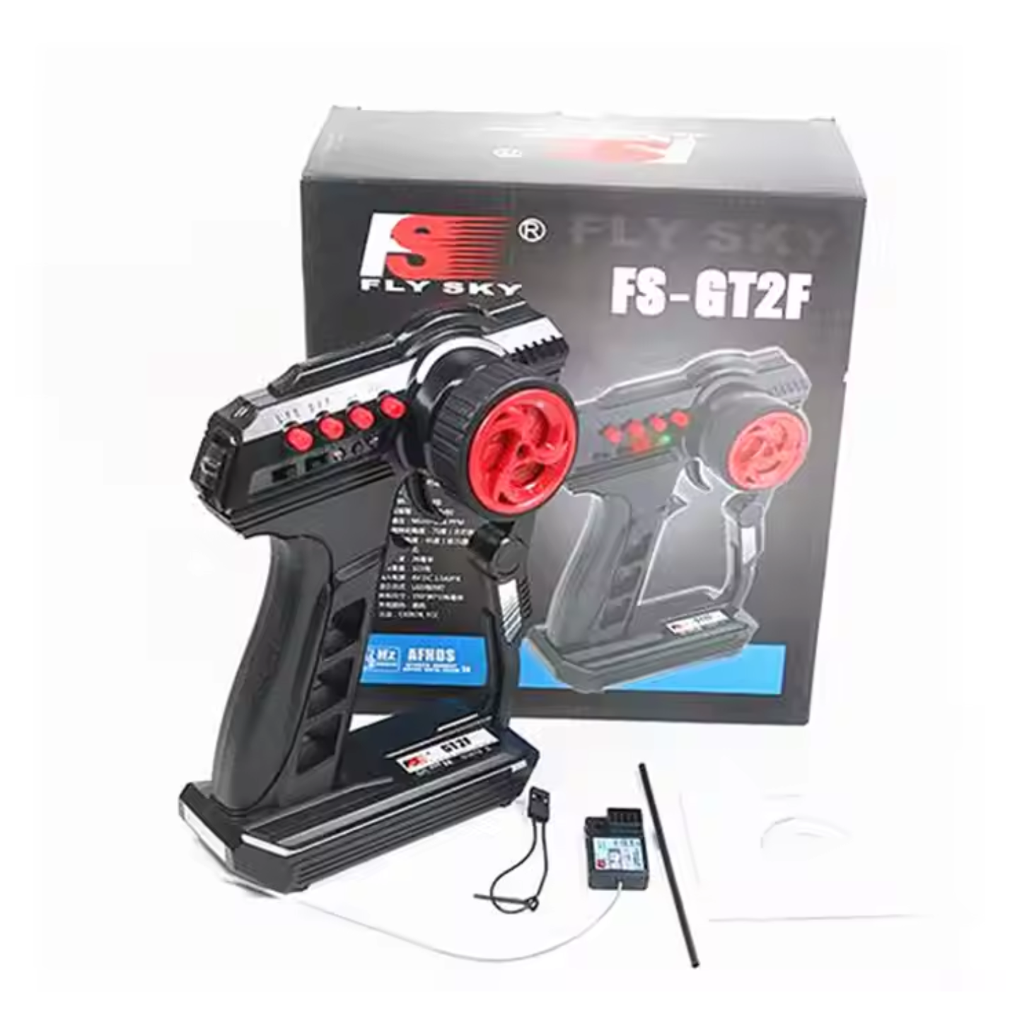 Flysky FS-GT2F 2CH Transmitter 2.4GHz AFHDS Radio System FS-A3 3CH Receiver For RC Car Boat