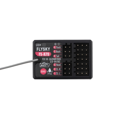 Flysky FS-R7D 7CH Receiver 2.4GHz ANT Protocol PPM IBUS Output Light Group Receiver For Car Boat